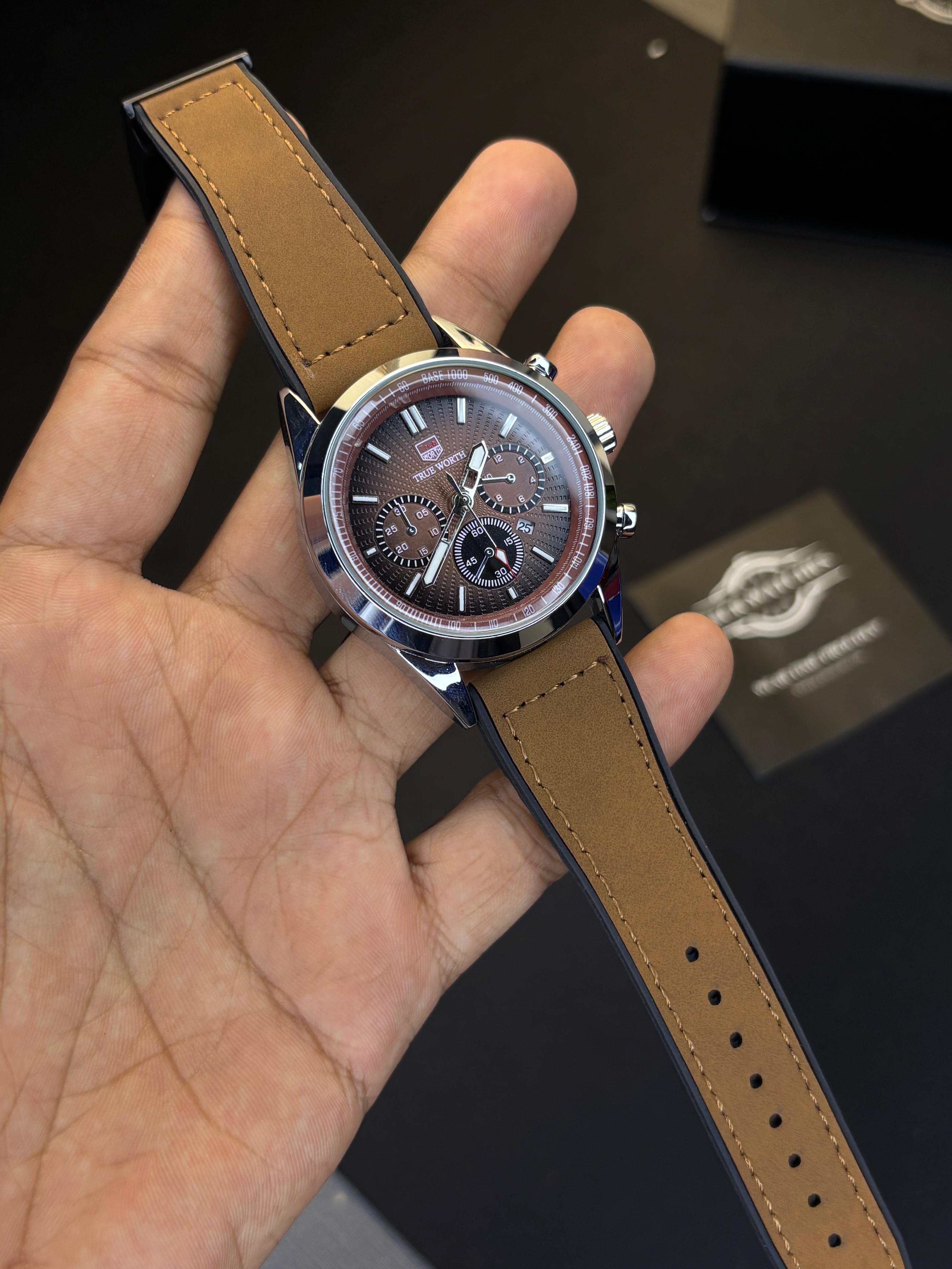 True Worth Non Chrono Watch With Unique Master Lock