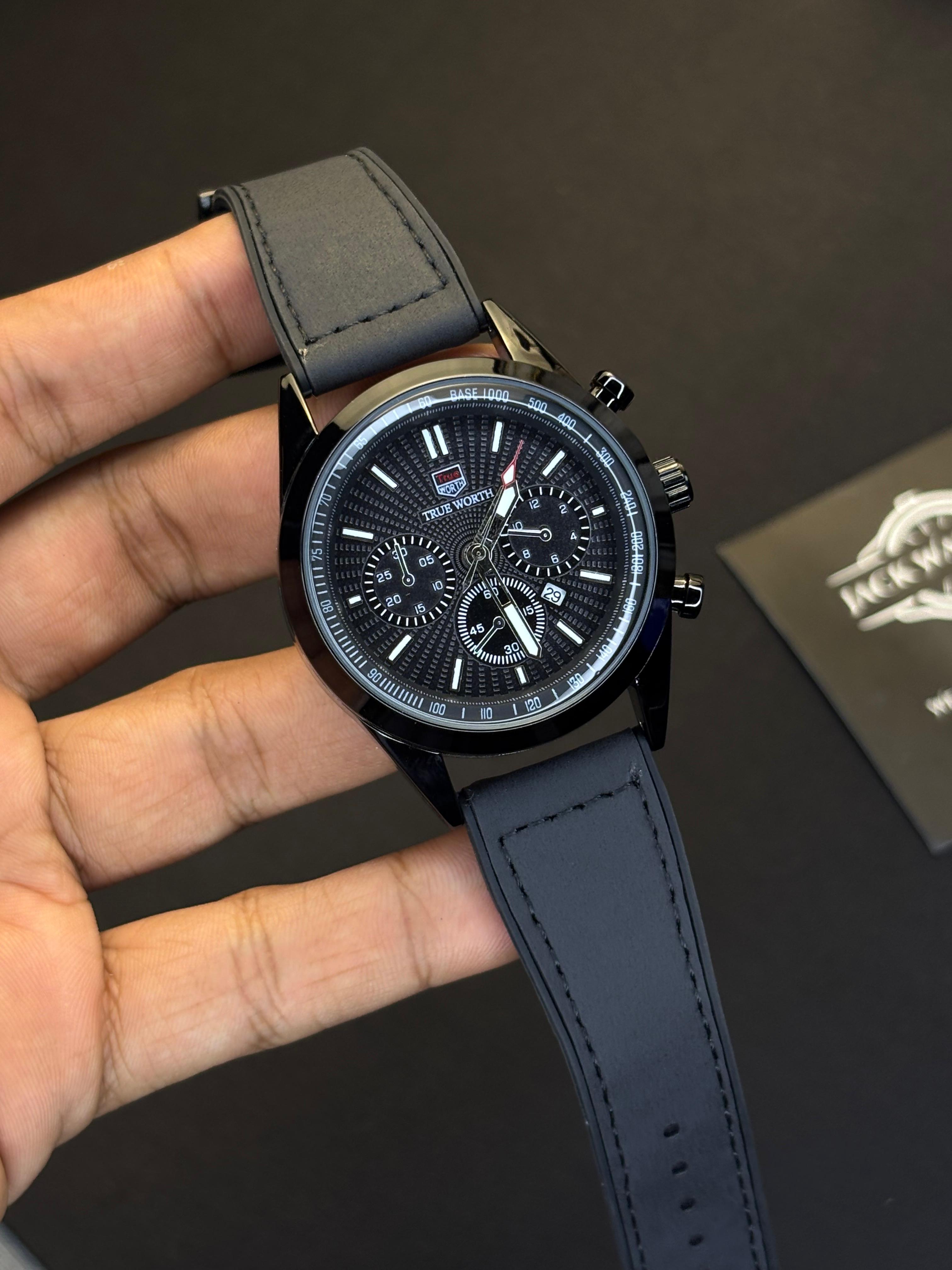 True Worth Non Chrono Watch With Unique Master Lock