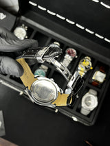 Tsot Leather Strap Chronograph Watch