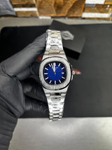 Patek Nautilus Quartz Watch - Blue Dial