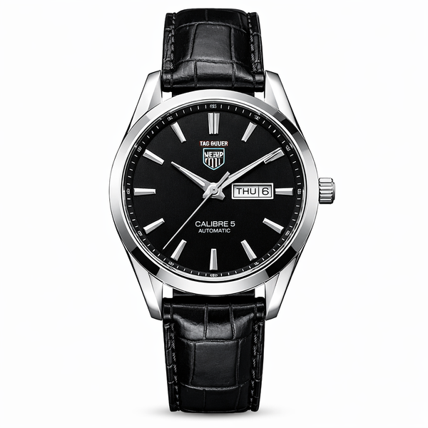 Tag Heuer Calibre 5 Leather Strap Watch